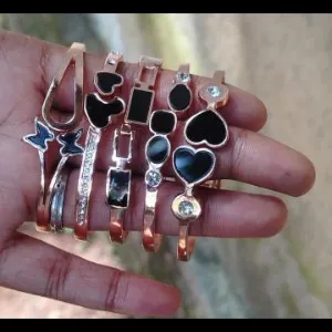 Elegant Rose Gold Bangles & Chains 